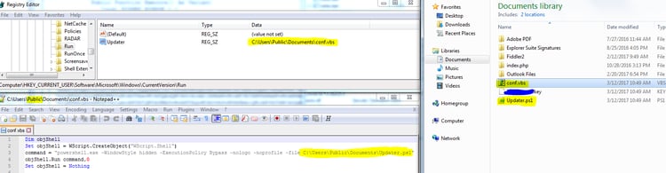 Fileless attack framework persistency