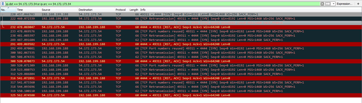 TCP connection